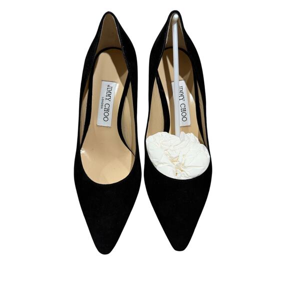 Jimmy Choo “Romy 60” Black Suede Pumps – Size 37.5 EU - Picture 7 of 11